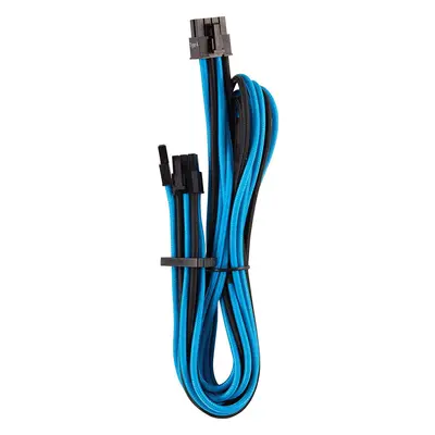 Corsair Premium Individually Sleeved PCIe (Single Connector) Cables Type Gen â Blue/Black