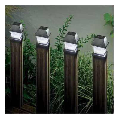 Superbright Welcome & Security Light - Set of Solar LED Post Lights