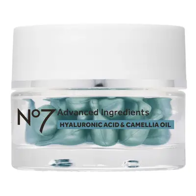 No7 HYALURONIC ACID & CAMELLIA OIL Facial Capsules 30s