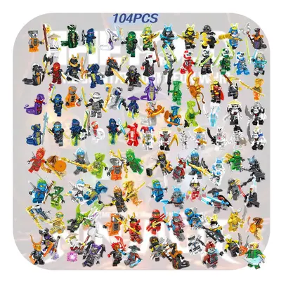 Ninjago 104pcs Building Blocks Set Mini Figures Kids Puzzle Assembly Toy Gifts