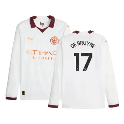 (S) Man City Long Sleeve Away Shirt (DE BRUYNE 17)