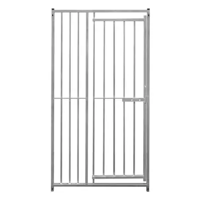 Dog Run Panels With Door Galvanised Steel Pen 8cm Spacing 1.84m x 1m