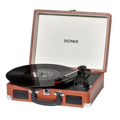 Denver Electronics Record Player Denver Electronics USB Brown