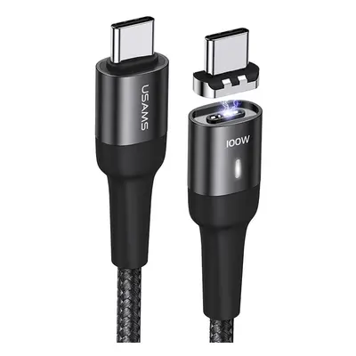 (Cable + Magnetic suction head) Type-C to Type-C Magnetic Data Cable 100W PD Fast Charging Conne