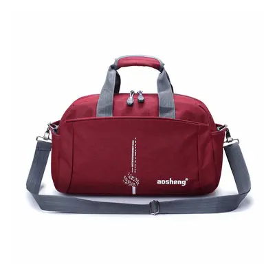 (Red, S) Multifunctional Travel Bag Camping Waterproof Luggage Bag Clothes Storage Organizer