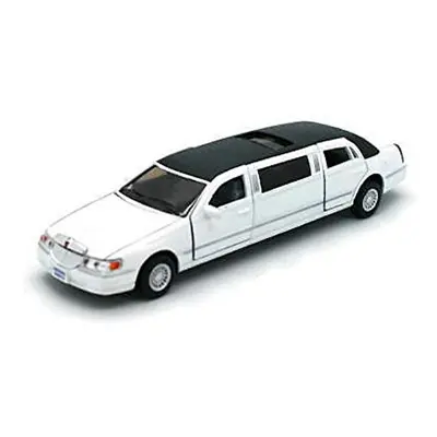 Kinsmart Lincoln Town Car White Stretch Limousine 1:38 Scale Die