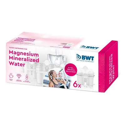 6 x BWT Longlife Mg2+ 120L Litre Refill Cartridge Mineralised Water Filter Pack