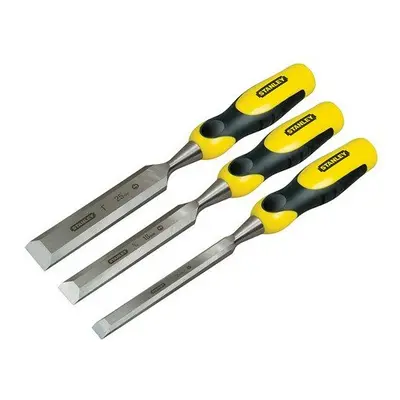 Stanley 2-16-883 Dynagrip Bevel Edge Chisel with Strike Cap Set of 3: 12, & 25mm