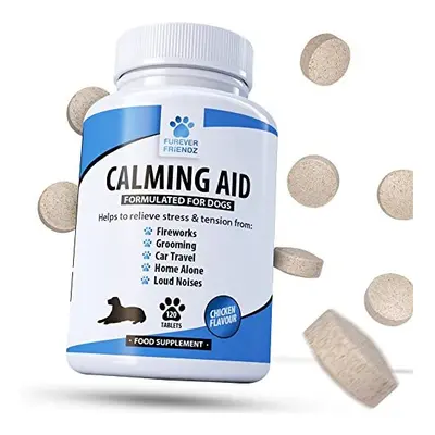 Furever Friendz Natural Dog Calming Tablets for Dogs Dog Anxiety Relief Supplements Calming Dog 