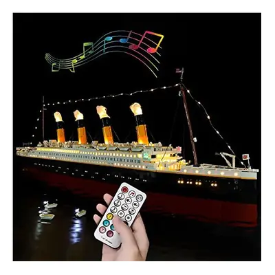 Hosdiy RC Sound LED Light Kit for Lego Titanic Ship - Compatible with Lego - Lighting Kit (Only 