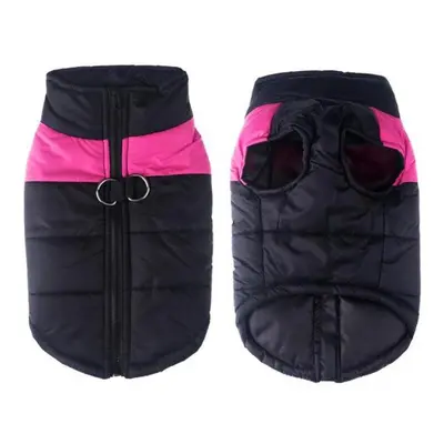 (pink, 6XL) Big Dog Clothes Winter Warm Pet Vest Jacket Waterproof Dog Autumn Winter Coat Clothe