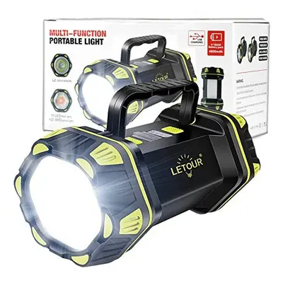 LED Torch, LETOUR Rechargeable Torch Flashlight Super Bright 1200Lumens Torch Light Modes Campin