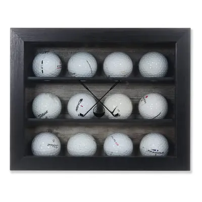 Lawrence Frames 8x10 Golf Ball Shadow Box Display Case - Holds Golf