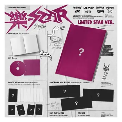 (Limited) Stray Kids - [ Rock-star] Mini Album Limited Star Version Pre-order Gift Included,asia