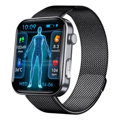 (Steel) YEFWDS F300 Smart Watches, ECG, Uric Acid Health Monitoring, Sports Watches, Available f