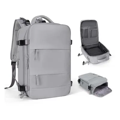 (grey) Travel Backpack Carry On Personal Item Bag For Flight Approved, Hand Luggage Suitcase Wat