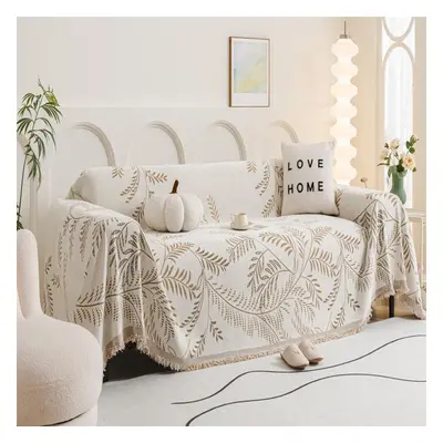 (as the picture, X 300) Woven Cotton Sofa Cover Blanket Sofa Towel For Living Room Furniture Dap