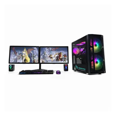 Gaming PC i7 - 64GB RAM/2TB SSD/3TB HDD/WIN11/RTX Ti 8GB - 2x24" Monitors