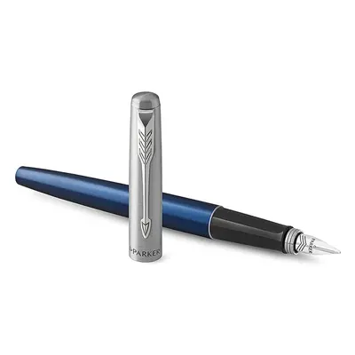 Parker Jotter Fountain Pen | Royal Blue | Medium Nib Blue Ink | Includes Gift Box