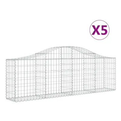 (200 x x 60/80 cm/ pcs) vidaXL Arched Gabion Basket Stone Basket Gabion Retaining Wall Galvanise