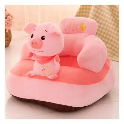 (pink, 55*45*35cm) Baby Chair Learning To Sit Feeding Chair Cover Soft Plush Toy Cartoon Child B