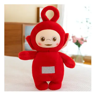 (Red) 4pcs/set 30cm Teletubbies Dipsy Po Tinky Winky Laalaa Plush Toy Standing Doll Kid Xmas Gif