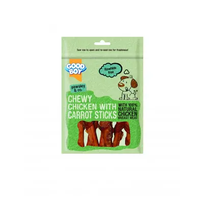 Good Boy Pawsley & Co Chewy Chicken With Carrot Sticks Dog Treat 90g (Pack of 10)