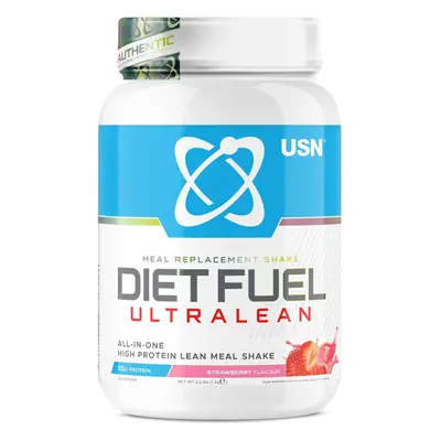 USN Diet Fuel UltraLean Strawberry 1KG: Meal Replacement Shake, Diet Protein Powders for Weight 