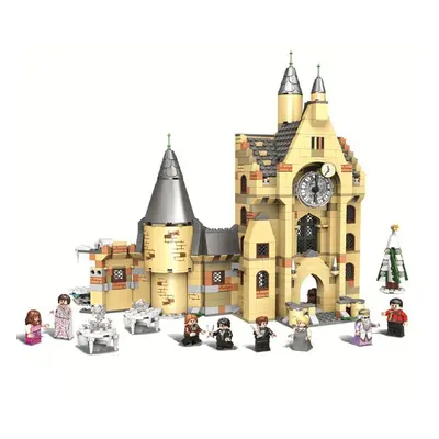 (Hogwarts Castle Clock Tower Toy) Harry Potter Hogwarts Castle Series Wizard Blocks Christmas Pr