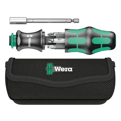 Wera 4013288175373 Compact Tool Set Kraftform 28" with Pouch, Silver