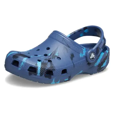 Crocs Classic Marbled Tie-Dye Clog Little Big Kid K NVY/Mlt Navy/Multi US Unisex