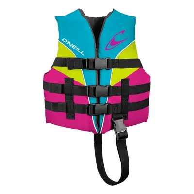 O'Neill Child Superlite USCG Life Vest Turquoise/Berry/Lime/White 1sz