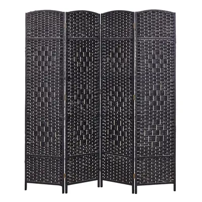 Folding Panel Room Divider x cm Black LAPPAGO