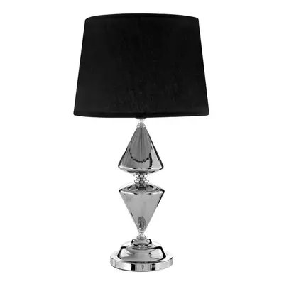 Premier Housewares Black Shade Table Lamp/ Adjustable Office Lamps With Fabric Shades/ Reading D