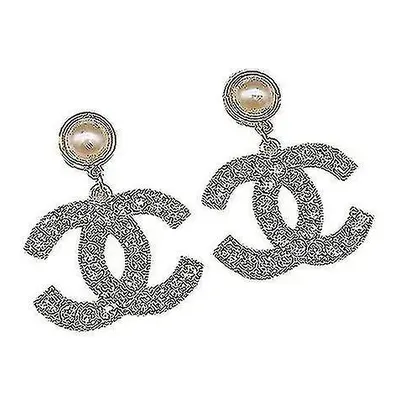 Cc Style Earrings Sterling Silver Pearl Fashion Earrings Trend Jewelry