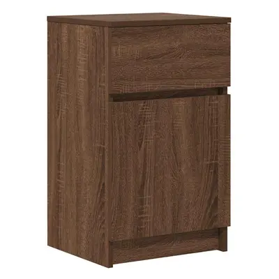 (brown oak, pcs) vidaXL Bedside Cabinet Grey Sonoma 39x35x65 cm Engineered Wood bedside table