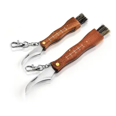 HUOHOU Mini Folding Mushroom EDC Knife Rosewood Handle Outdoor Hunting Survival Multifunction Fo