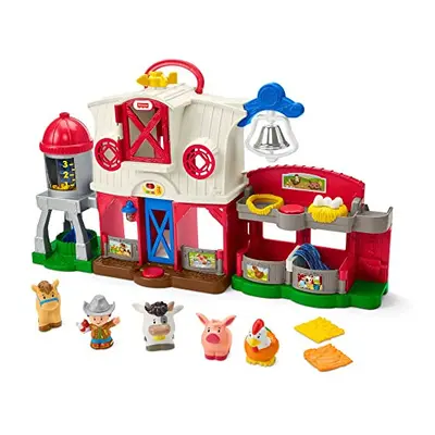 Fisher-Price Little People Caring for Animals Farm - German Edition, interactive playset with Sm