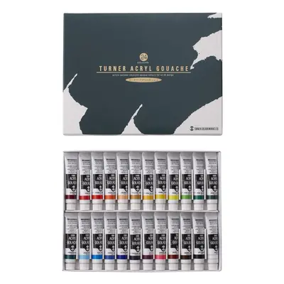 Turner acrylic gouache colors set school (japan import)