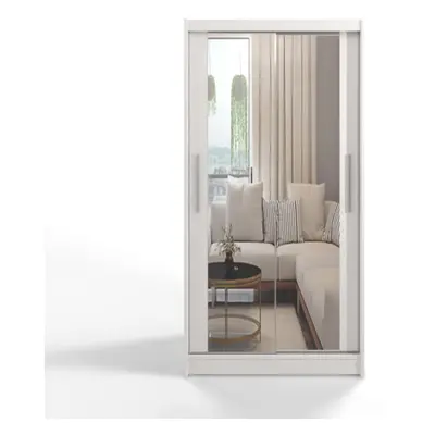 Easy Costa VII Sliding Door Wardrobe 100cm Full White