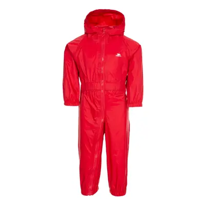 (18/24, Red) Trespass Babies Rainsuit Waterproof Button