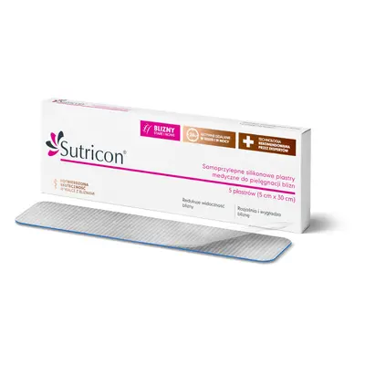 Sutricon 5x silicone patches scars 5cm x 30cm plastry silikonowe