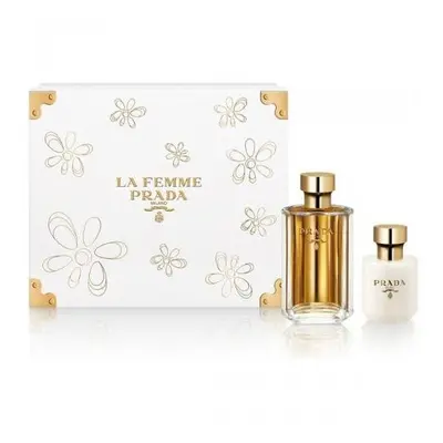 Prada La Femme Pcs Set: 3.4 Eau De Parfum Spray + 3.4 Body Lotion