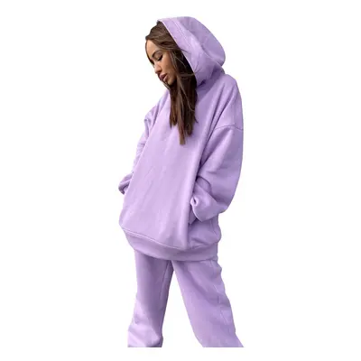 (purple, S) Women Hooded Sweatsuits Sets Hoodie Tracksuits Piece Loose Pullover and Sweatpants S