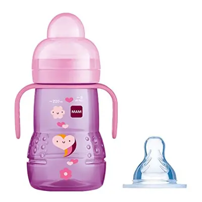 MAM Trainer+ 220ml, Baby Cup Suitable from 4+ Months, Trainer Cup for Independent Drinking, Spil