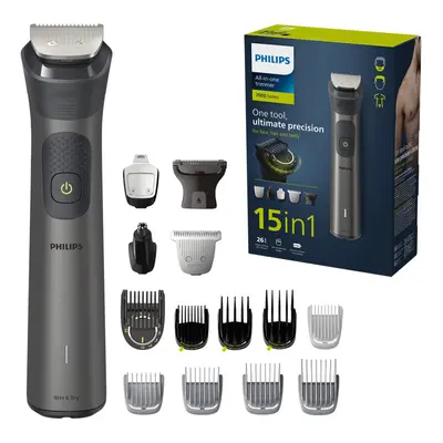 Philips Series All-in-one Trimmer, 15-in-1 Multigroom for face, Head and Body, One Tool - Ultima