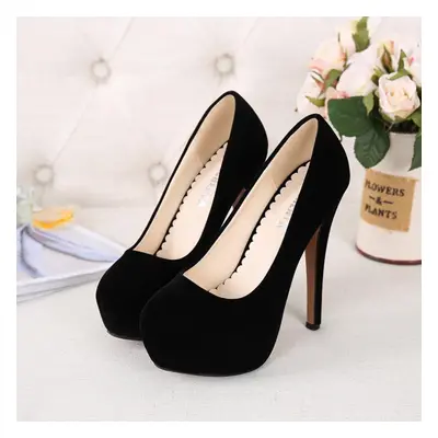 (black, 44) 14cm Striptease High Heel Shoes On Platform Casual Women Stilettos Dance Evening Par