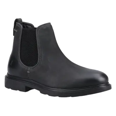 (Black, (Adults')) Hush Puppies Preston Chelsea Leather Men's Black Boots