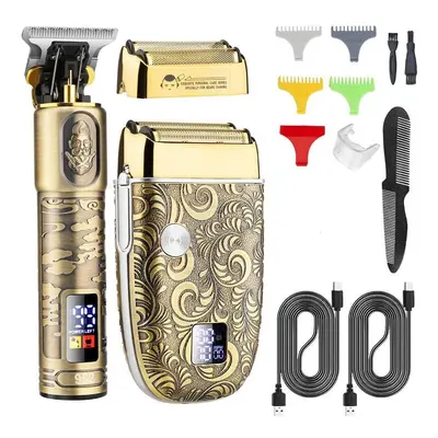 Professional Hair Clippers Set Hair Trimmer Barber Electric Shavers