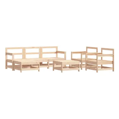 (natural pine) vidaXL Garden Lounge Set Outdoor Modular Sofa Set Piece Solid Wood Pine